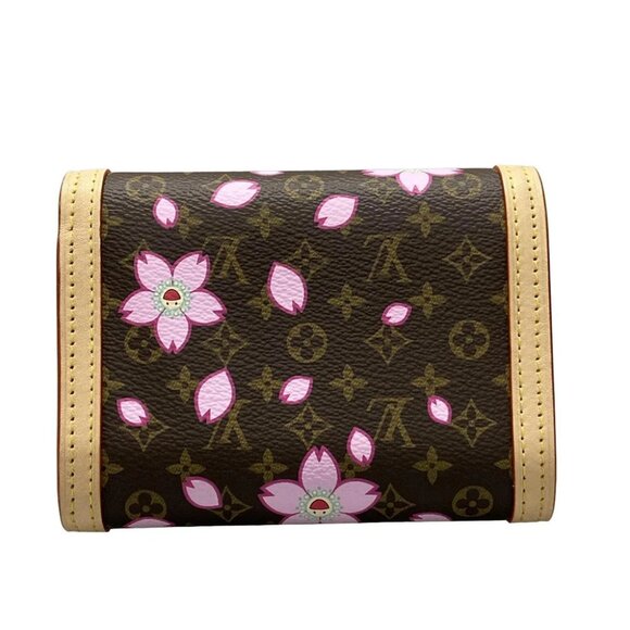 Auth LOUIS VUITTON LV x TM Porte Foyle Victorine M13427 cherry brown - - Picture 2 of 11